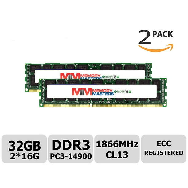 parts-quick 16GB Memory for Cisco UCS C-Series C220 M3 Rack-Mount Server DDR3 PC3-14900 1866 MHz ECC Registered DIMM RAM parts-quick 16GB Memory for Cisco UCS C-Series C220 M3 Rack-Mount Server DDR3 PC3-14900 1866 MHz ECC Registered DIMM RAM